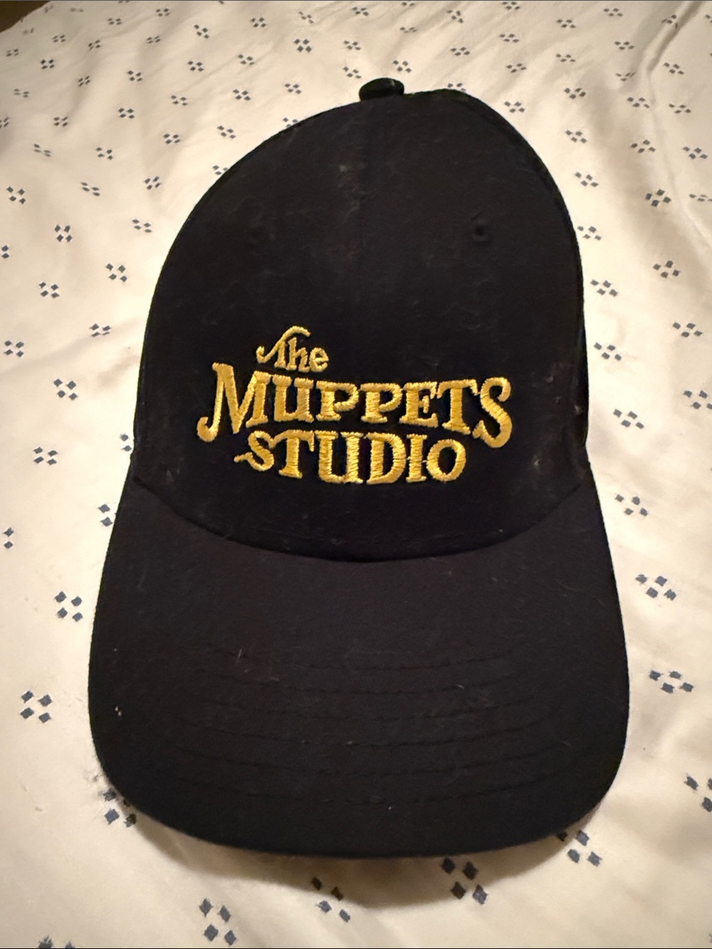 The Muppets Studio Black Cap with Gold Embroidered Logo